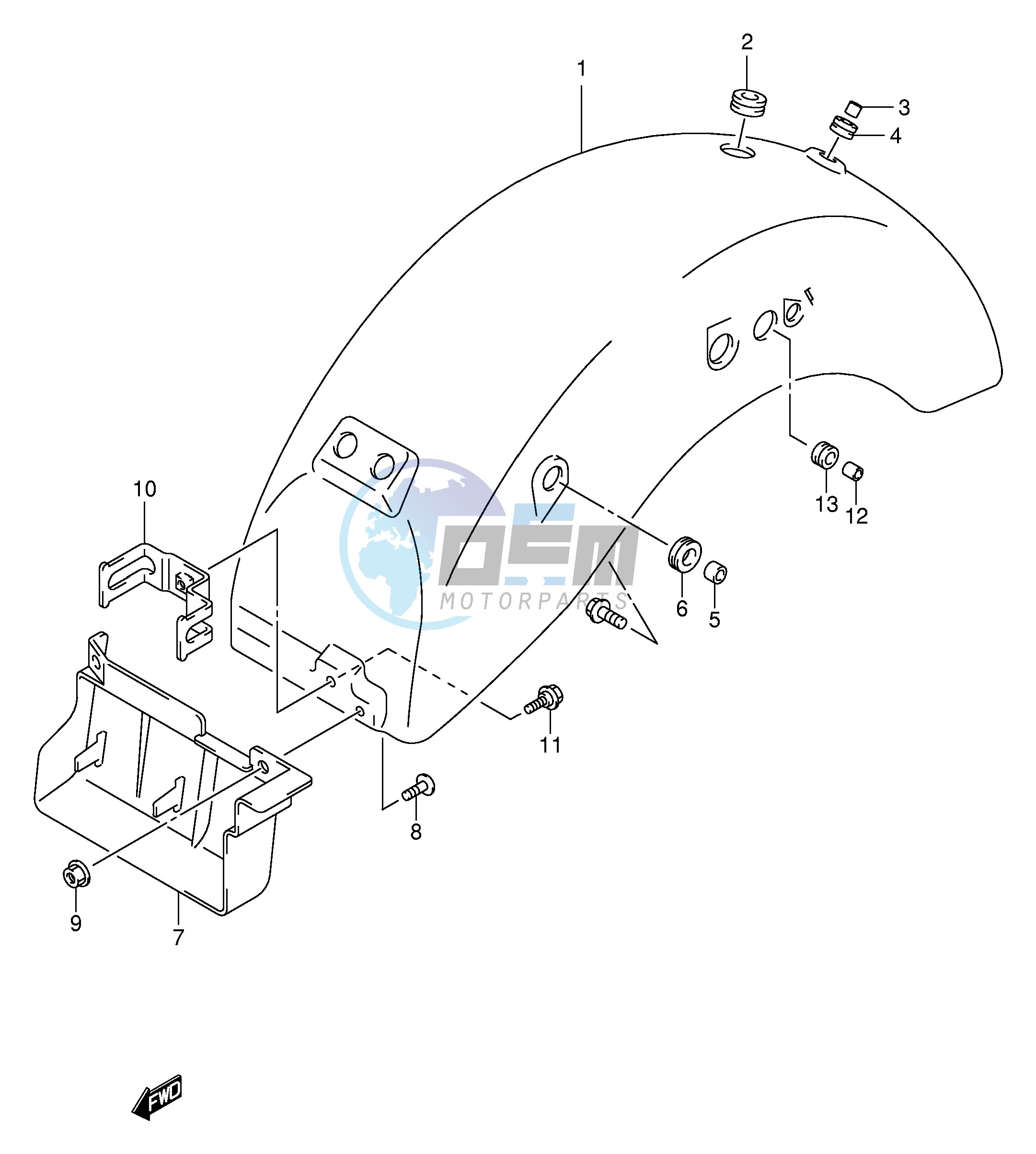 REAR FENDER (MODEL Y K1 K2 K3)