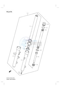 UH125 BURGMAN EU drawing FRONT FORK DAMPER (MODEL EXECUTIVE P19 AND RACING P19)