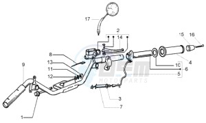 Liberty 50 2t RST ptt (AU-D) Austria - Germany drawing Handlebars component parts