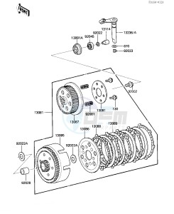 KX 60 B [KX60] (B1-B4) [KX60] drawing CLUTCH