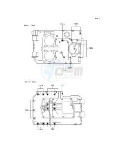 EN 500 A [VULCAN 500] (A1-D5) [VULCAN 500] drawing CRANKCASE BOLT PATTERN