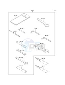 EX 500 D [NINJA 500R] (D6F-D9F) D8F drawing OWNERS TOOLS