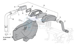 Scarabeo 50 2t e2 (eng. piaggio) drawing Secondary air