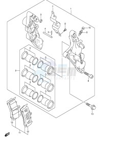 GSX1300R (E2) Hayabusa drawing FRONT CALIPER