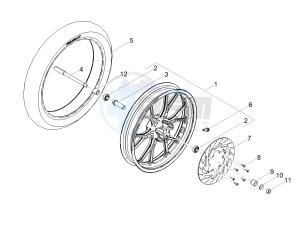 SX 50 FACTORY E4 (EMEA) drawing Front wheel