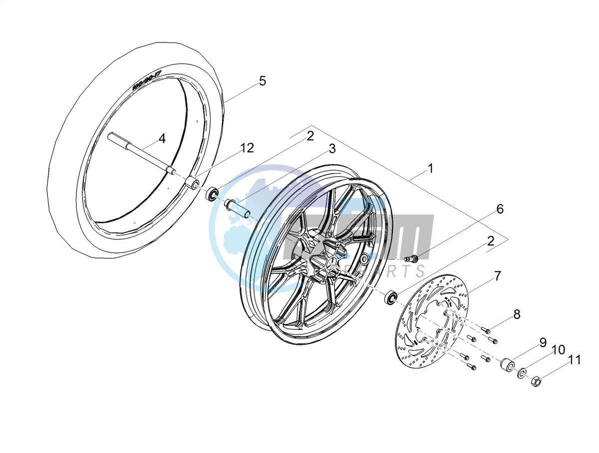 Front wheel