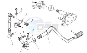 V7 Classic 750 drawing Gear lever