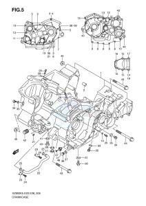 VZ800 (E3-E28) MARAUDER drawing CRANKCASE