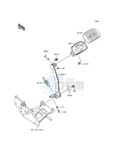 VULCAN_1700_VOYAGER_ABS VN1700BDF GB XX (EU ME A(FRICA) drawing Brake Pedal