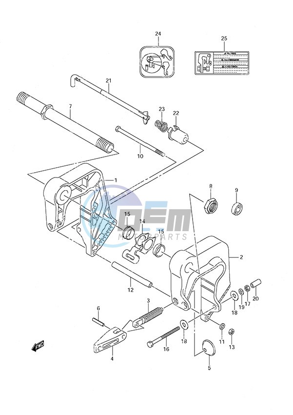 Clamp Bracket - w/Remote Control