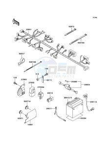 ELIMINATOR 125 BN125A6F GB XX (EU ME A(FRICA) drawing Chassis Electrical Equipment