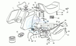 750 X Polizia - PA 2A Serie Polizia/PA 2A Serie drawing Central body - saddle