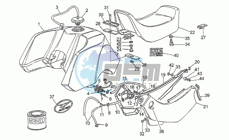 Central body - saddle