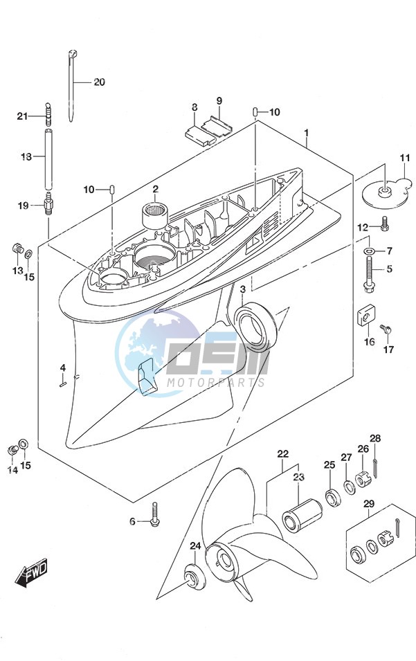 Gear Case SS Model