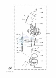 FT9-9GEX drawing CARBURETOR