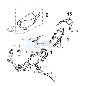 VIVA 2 RMOA drawing FRAME AND SADDLE