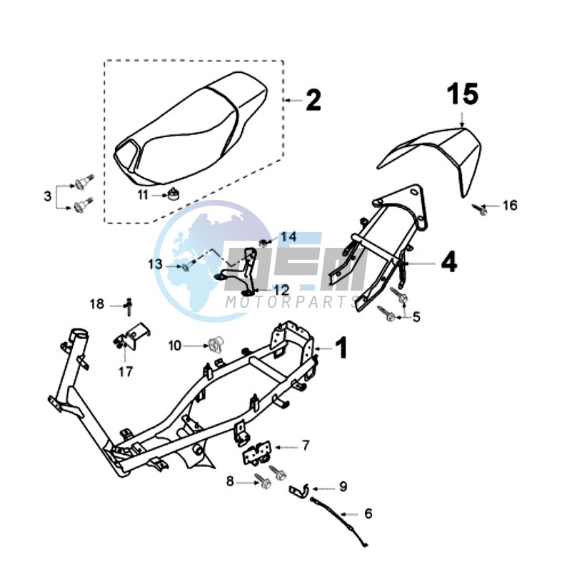 FRAME AND SADDLE