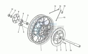 750 X Polizia - PA 2A Serie Polizia/PA 1A Serie drawing Rear wheel