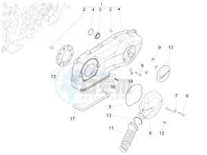 Sprint 125 4T 3V ie (APAC) (CAPH, EX, RK, TW, VT) drawing Crankcase cover - Crankcase cooling