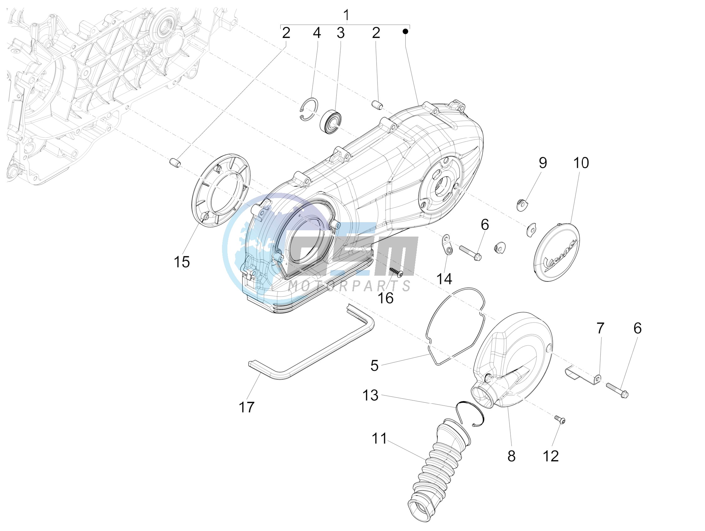 Crankcase cover - Crankcase cooling