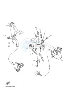 XVS950CR BOLT C-SPEC (B33N) drawing HANDLE SWITCH & LEVER