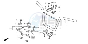 CRF70F drawing HANDLE PIPE/TOP BRIDGE