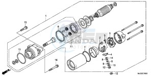 GL1800BE F6B Bagger - GL1800BE UK - (E) drawing STARTER MOTOR (1)