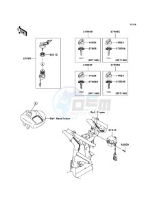 KFX700 KSV700B6F EU drawing Ignition Switch