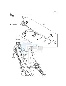 KX250F KX252AHF EU drawing Chassis Electrical Equipment