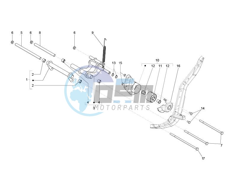 Swinging arm