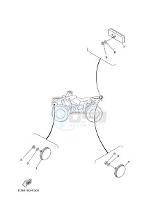 YFM450FWAD YFM45FGPHD GRIZZLY 450 IRS (1CTX 1CTY) drawing ELECTRICAL 2