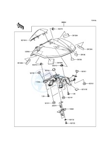 Z800 ZR800EGF UF (UK FA) XX (EU ME A(FRICA) drawing Accessory(Single Seat Cover)