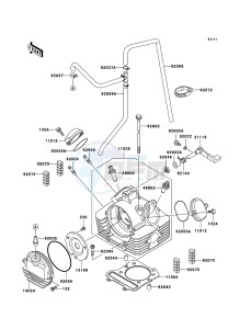 KLF300 KLF300B6F EU GB drawing Cylinder Head