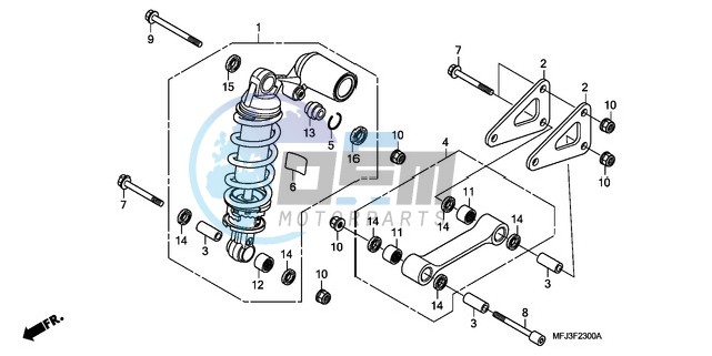 REAR CUSHION (CBR600RR)