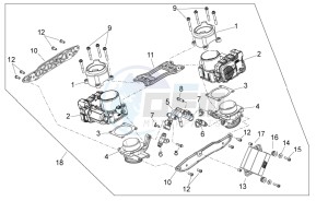 Shiver 750 USA USA drawing Throttle body