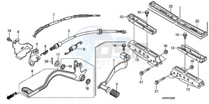 TRX500FEA Australia - (U / EC) drawing STEP/PEDAL