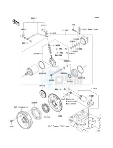 KVF 650 F [BRUTE FORCE 650 4X4I] (F6F-F9F ) F7F drawing STARTER MOTOR-- F7F_F8F- -