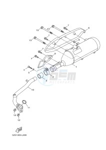 HW125 XENTER 125 (53B5) drawing EXHAUST