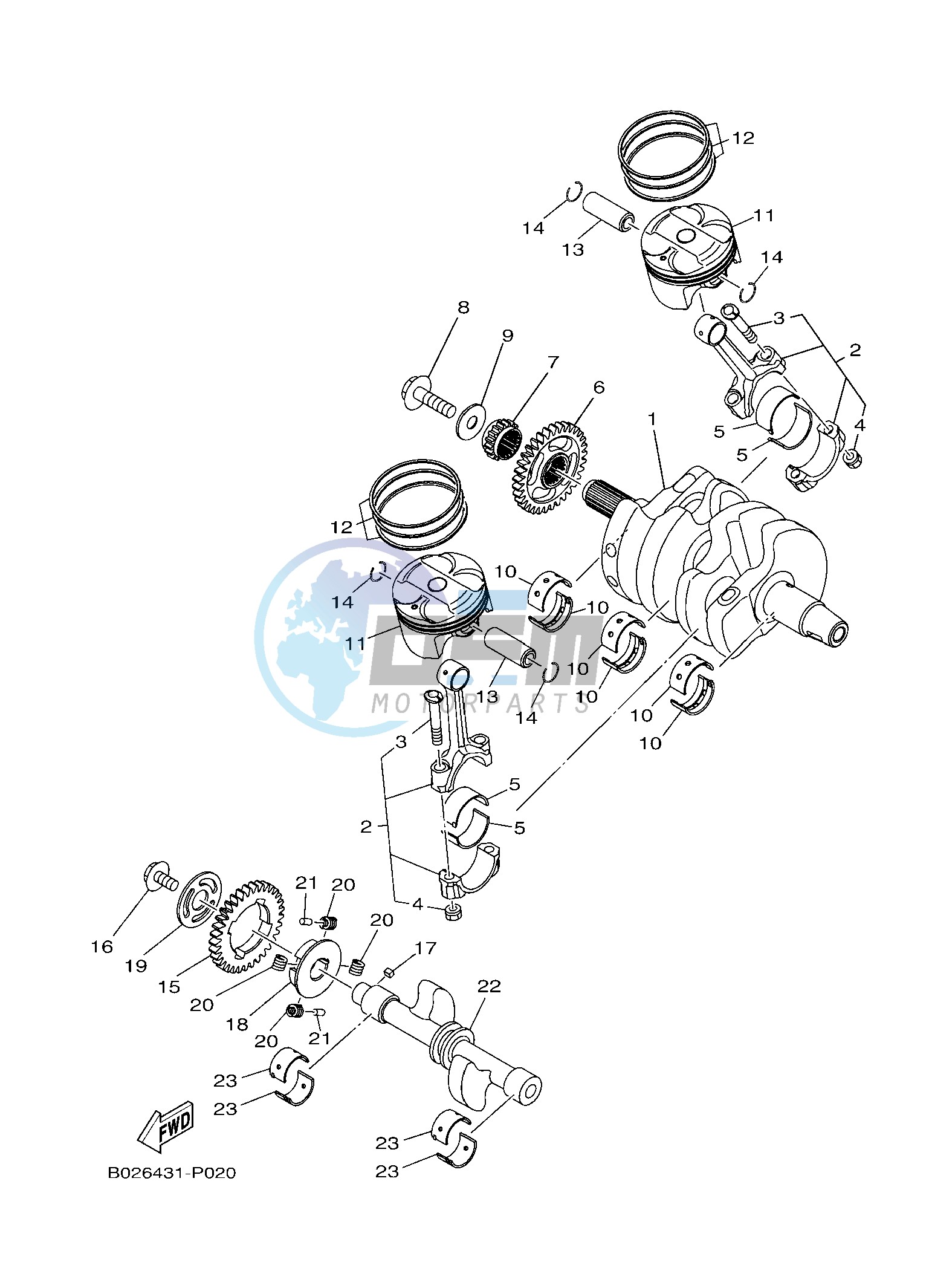 CRANKSHAFT & PISTON