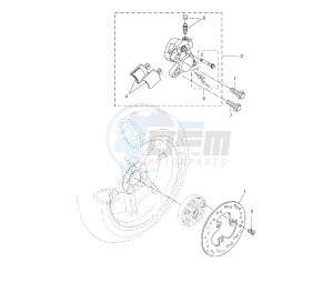 NS AEROX NAKED 50 drawing REAR BRAKE CALIPER