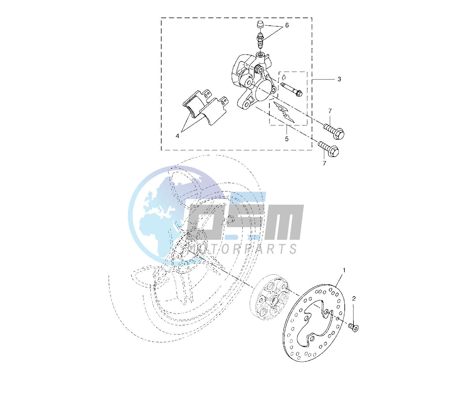 REAR BRAKE CALIPER