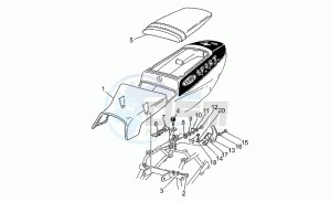 Sport Corsa 1100 drawing Saddles