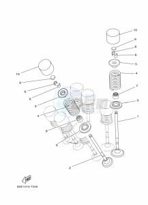 YZF320-A (B2X4) drawing VALVE