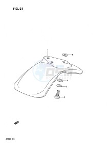 JR50 (P3) drawing FRONT FENDER