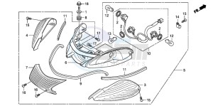 SH300AR drawing REAR COMBINATION LIGHT