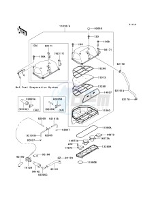 ZX 600 J [ZZR600] (J6F-J8F) J8F drawing AIR CLEANER