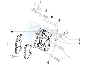 Fly 50 2t drawing Brakes hose  - Calipers