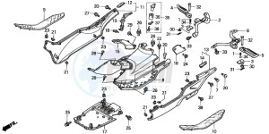 NSS250 JAZZ drawing FLOOR PANEL/CENTER COVER