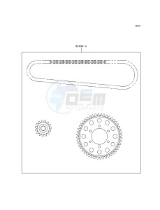 ZX 900 B [NINJA ZX-9R] (B1-B3) [NINJA ZX-9R] drawing CHAIN KIT