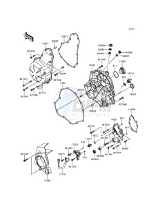 ER-6F_ABS EX650FCF XX (EU ME A(FRICA) drawing Engine Cover(s)